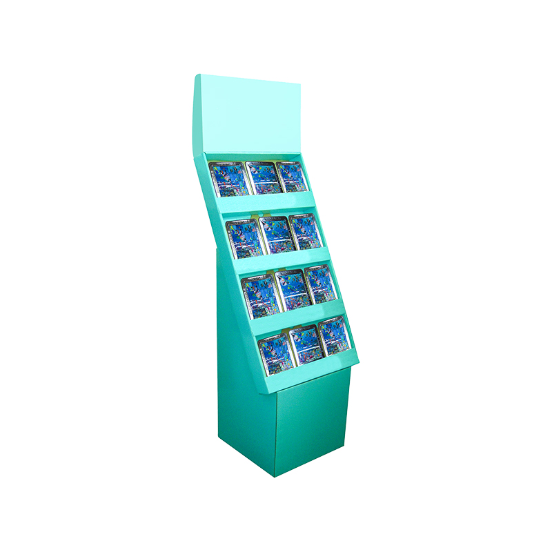Stipper per il display di cartone a quattro livelli robusti biodegradabili per le vendite di supermercati