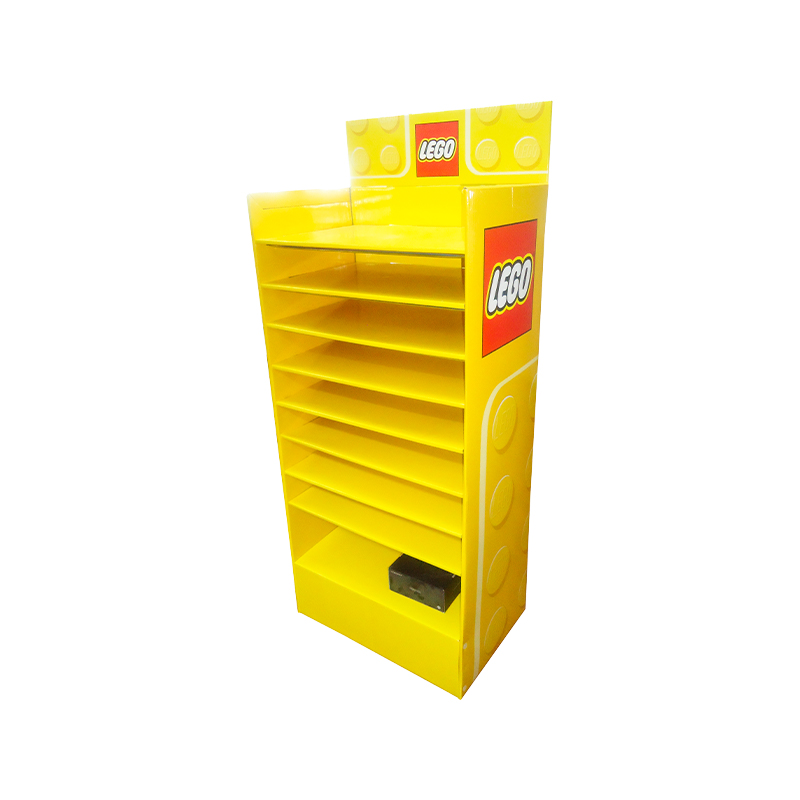 Stipper ondulato in stile ecologico in stile Lego per il supermercato